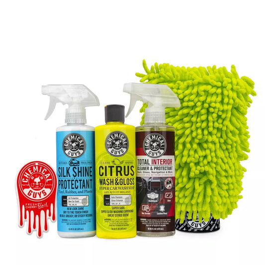 Chemical Guys 7Pc Wash and Shine Buckets: Car Cleaning Kit with Scented Liquid for Automotive Shine